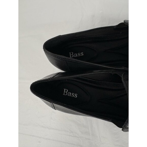 Bass Linda Black Leather Loafers Women’s 7M Never Worn Slip On Work - Picture 14 of 16